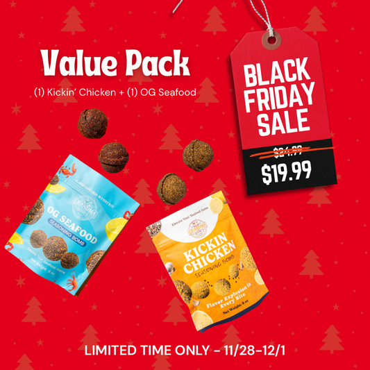 Value Pack Seasoning Bomb Combo (Kickin' Chicken & OG Seafood)